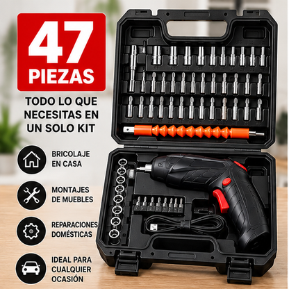 Kit Destornillador Eléctrico 47 en 1